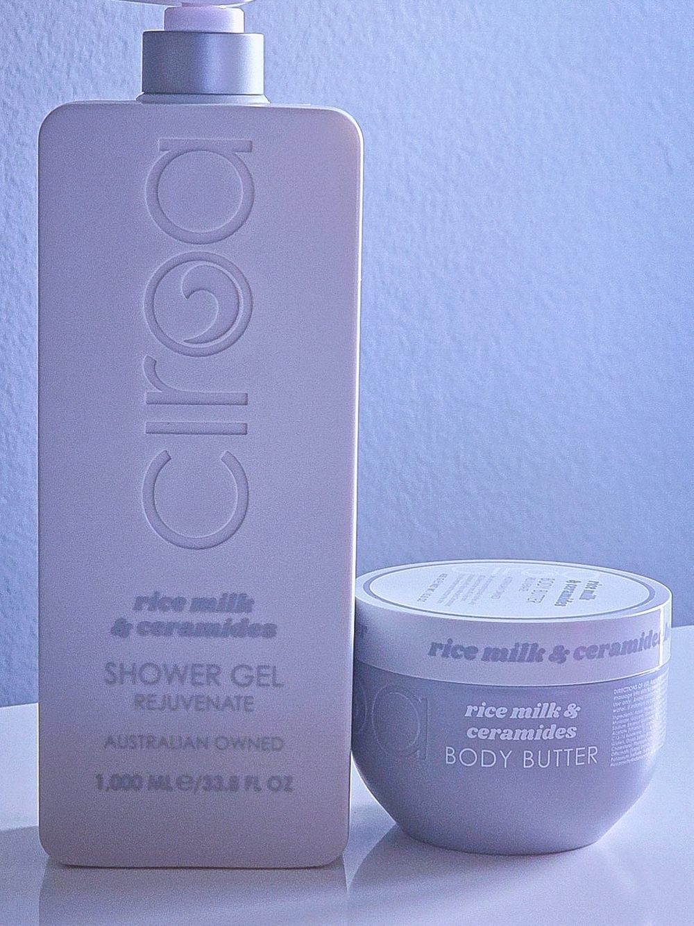 Ciroa Rice Milk & Ceramides Shower Gel & Body Butter Set